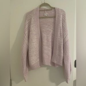 Anthropologie Akemi + Kin light purple striped sweater cardigan - never worn